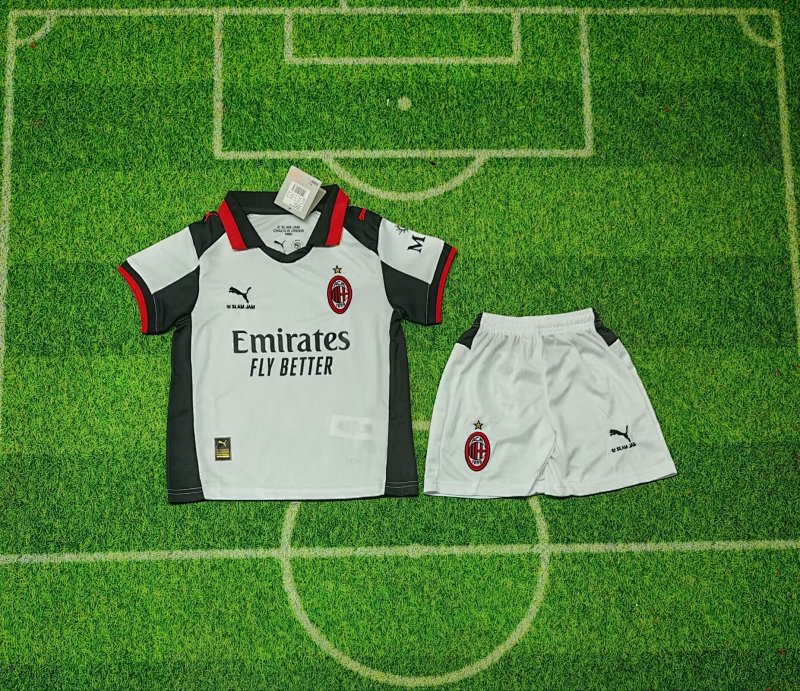 Niño_Kids AC Fourth Soccer Uniform 25 26-abc